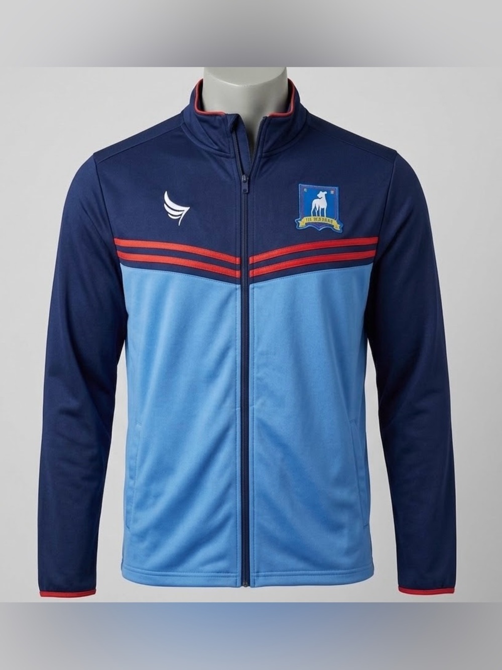 Official Ted Lasso AFC Richmond Track Jacket Mens XL Blue Zip Costume Spirit